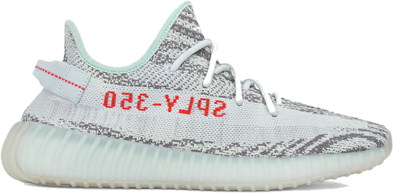 Image Of Adidas Yeezy Boost 350 V2 "blue - Adidas Yeezy Boost 350 V2 - Zebra (900x632), Png Download