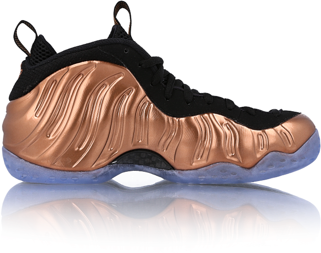Air Foamposite One Copper Copper Black Metallic 314996-007 (1000x1000), Png Download
