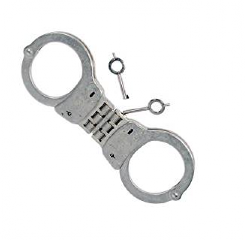 S&w 300 Hinged Handcuffs Nickel (640x480), Png Download
