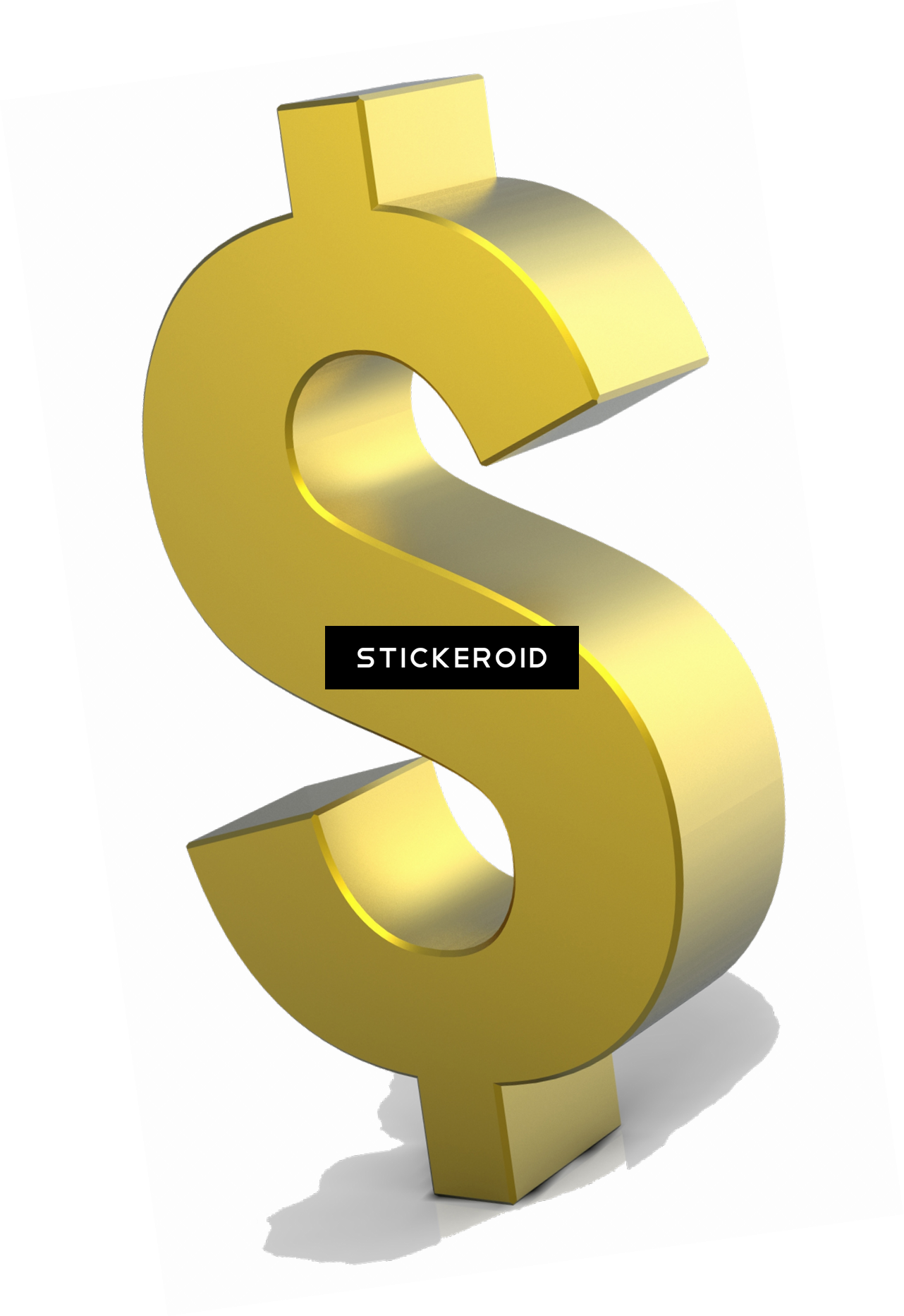 Gold Dollar - Number (1282x1865), Png Download