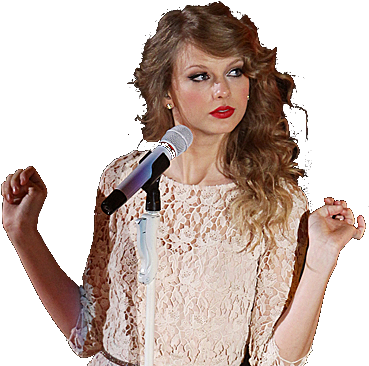 Taylor Swift Png By Aeriseditions13 On Deviantart - Taylor Swift Transparent Template (401x386), Png Download