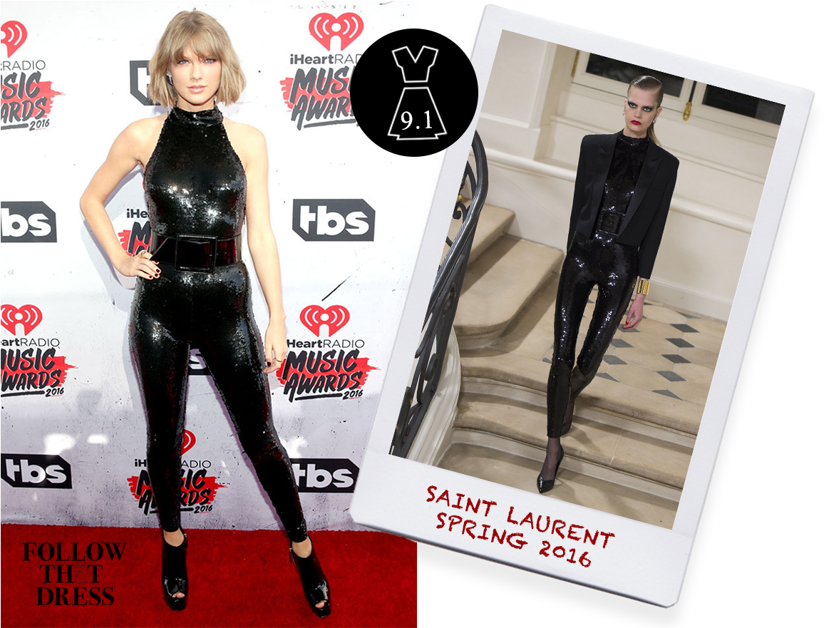 Taylor Swift Was Spotted Wearing Saint Laurent Fall - Iheartradio Music Awards Best Looks (1168x880), Png Download
