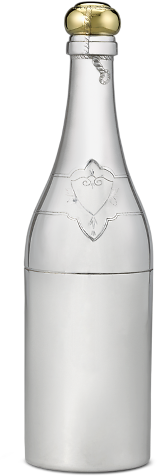 French Champagne Bottle Cocktail Shaker - Glass Bottle (864x1080), Png Download