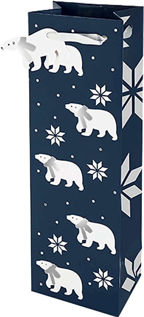 Polar Bear Gift Bag - Polar Bear (468x1024), Png Download