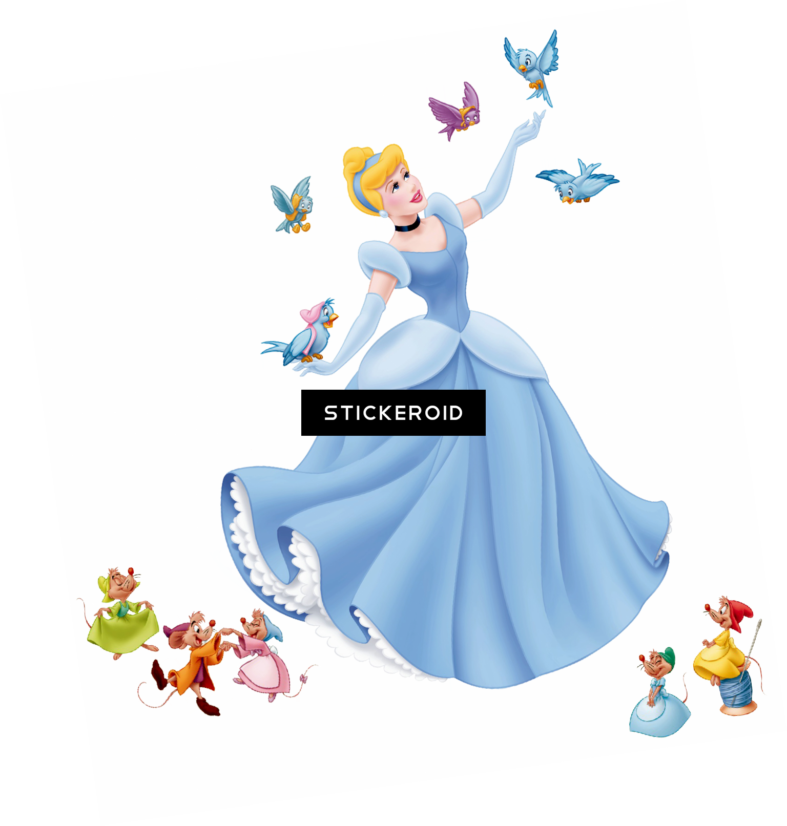 Cinderella - Clip Art Cinderella Mice (1536x1613), Png Download