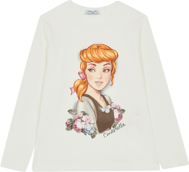 White Cinderella Character T-shirt - Shirt (700x700), Png Download
