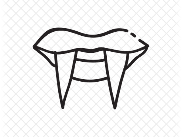 Drawn Teeth Plastic Vampire Tooth - Vampire (640x480), Png Download