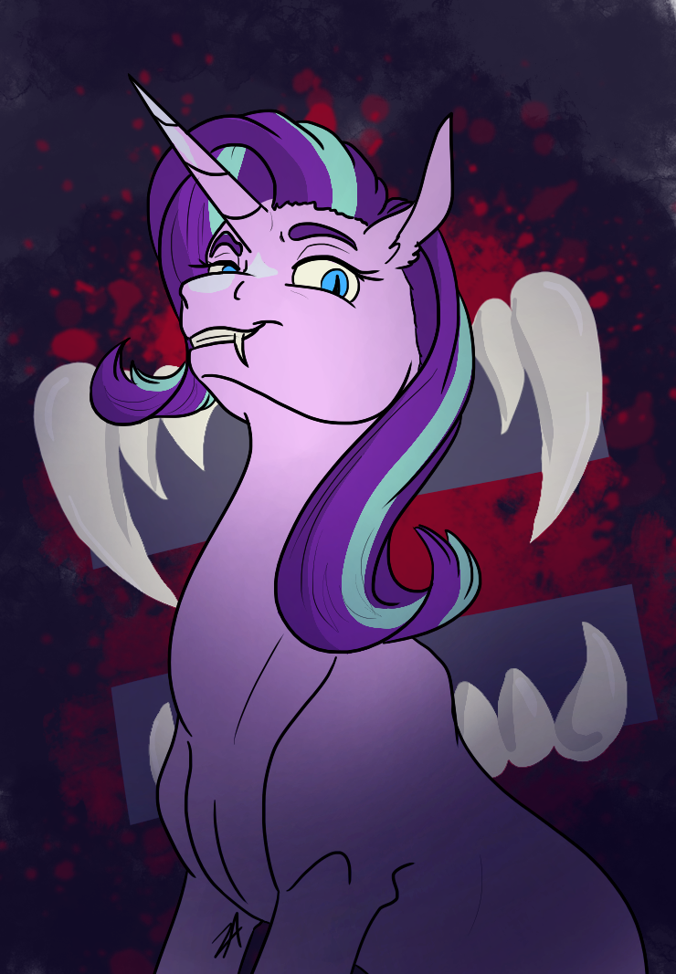 Zenaquaria, Fangs, Halloween, Holiday, Pony, Safe, - Television (740x1067), Png Download