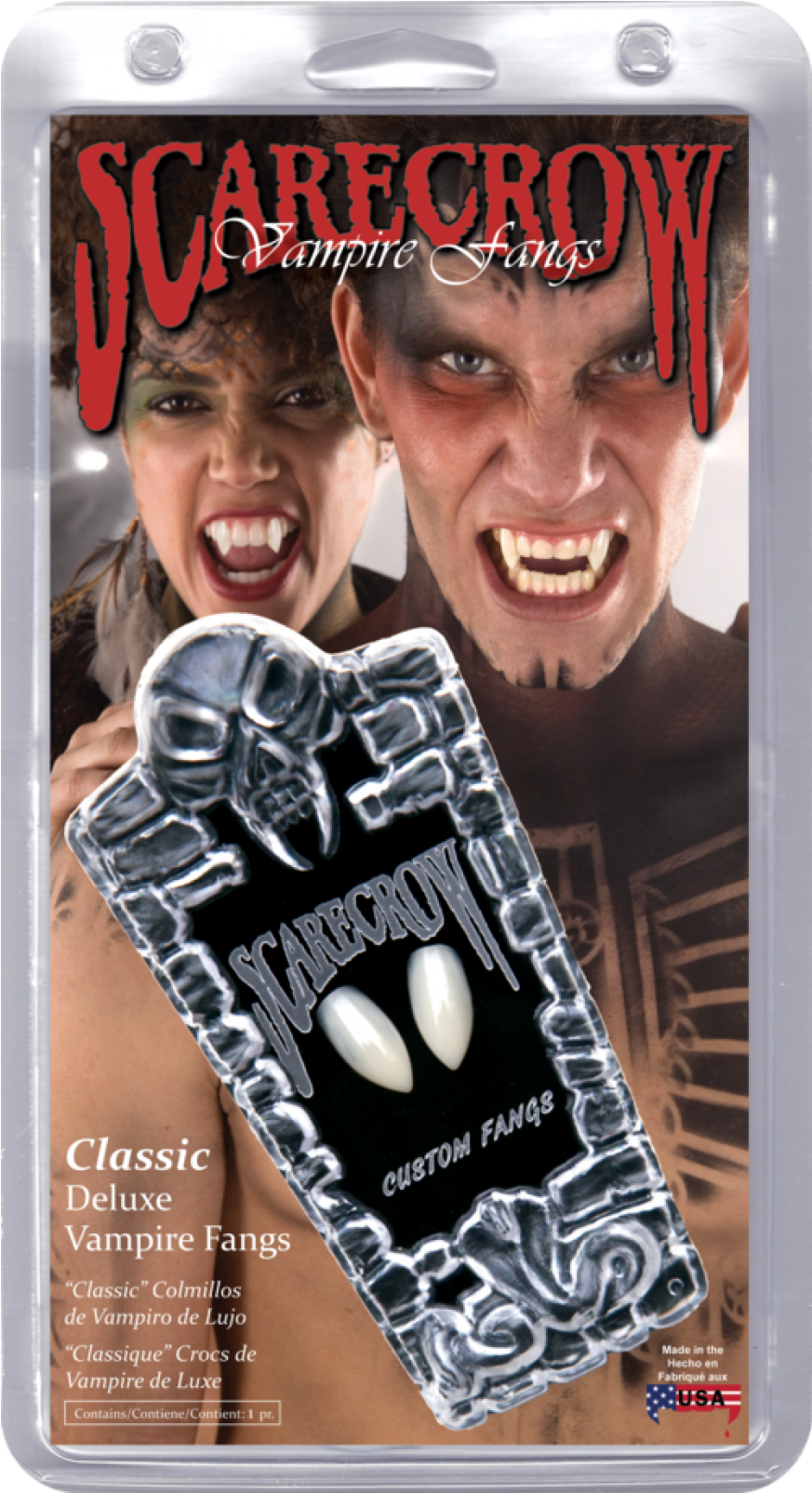 Scarecrow Vampire Fangs Classic Custom - Costume Fangs (1200x1604), Png Download