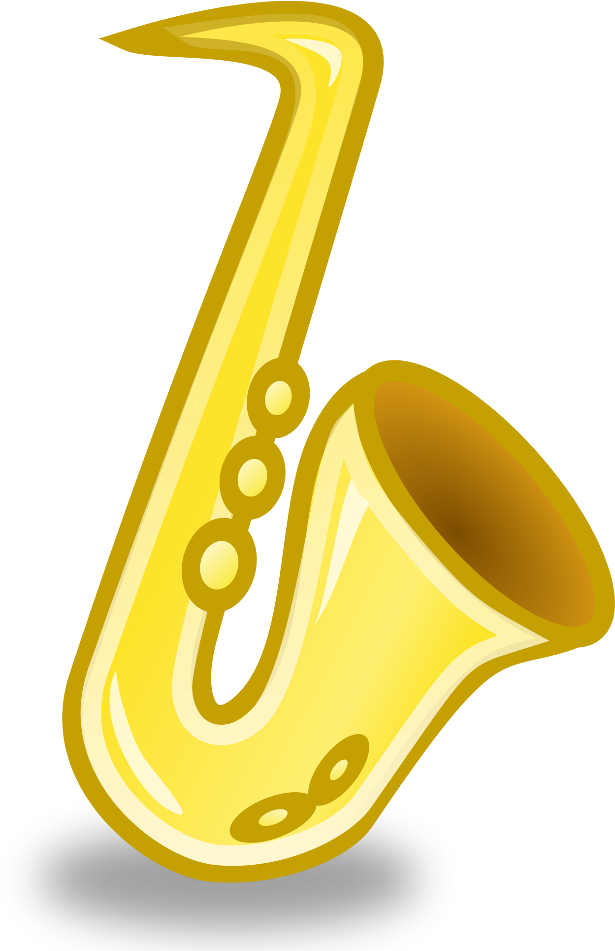 Open - File Saxaphone Svg Png Wikimedia Commons (2000x2000), Png Download
