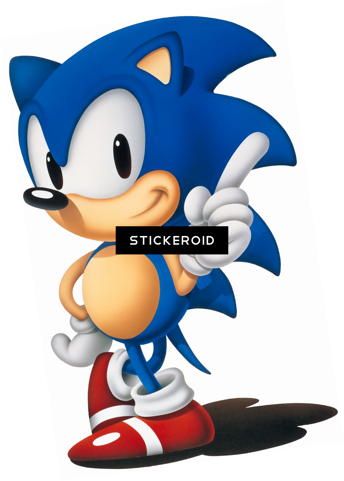 Sonic The Hedgehog - Classic Sonic The Hedgehog Png (1100x1537), Png Download