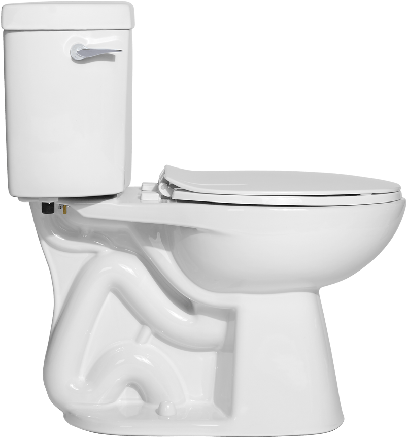 Western Toilet Side View (894x904), Png Download