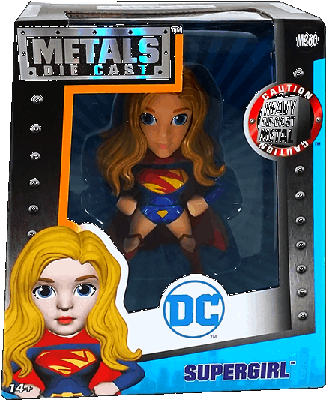 Jada 4' Metals - Dc Comics - Supergirl M360, Grey (450x450), Png Download