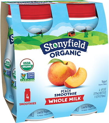 Whole Milk Peach Smoothie - Stony Brook Smoothies (500x500), Png Download