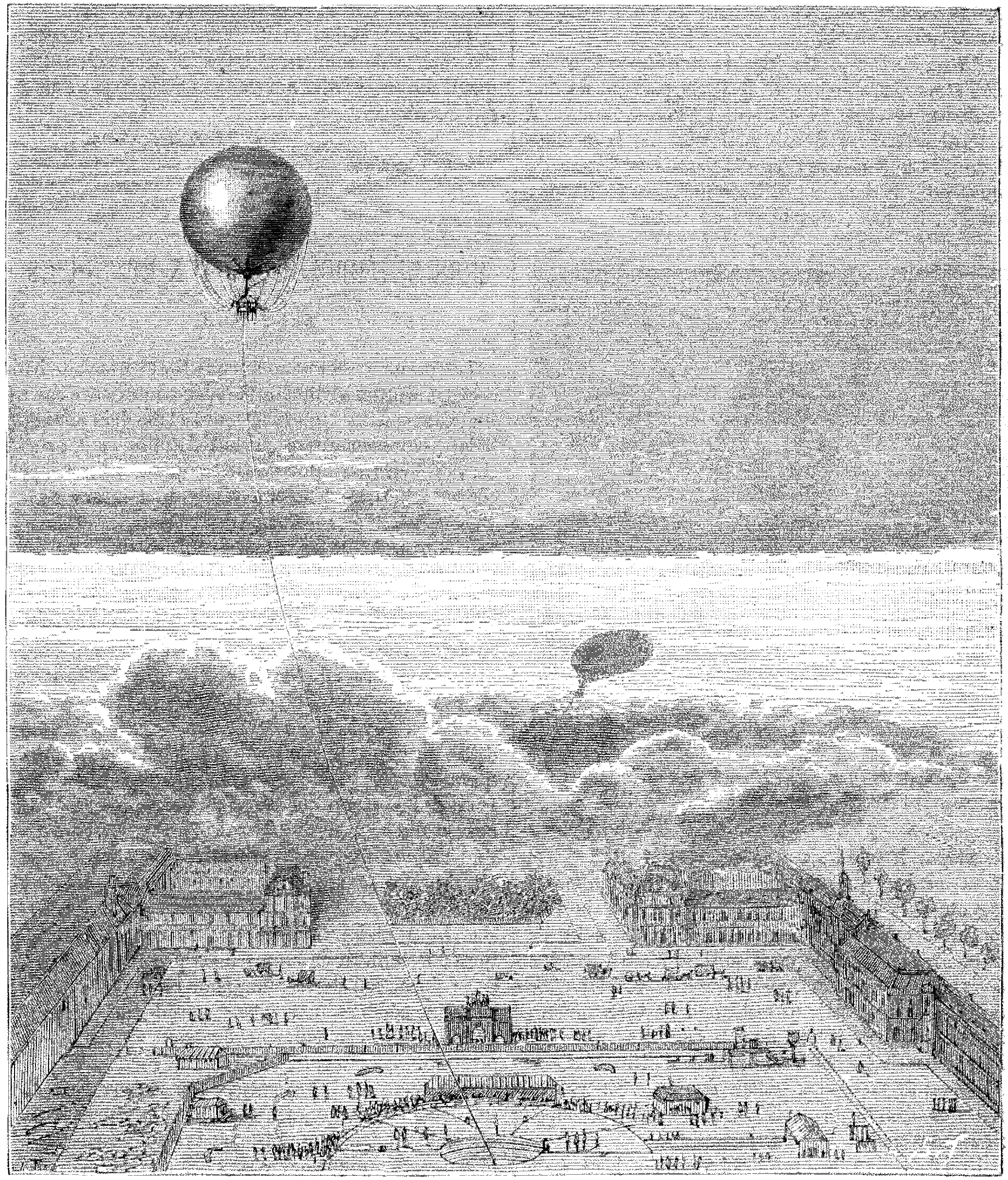 File - La Nature - 1878 - S2 - P317 Ballon Giffard - Hot Air Balloon (2075x2428), Png Download