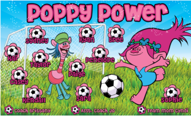 3'x5′ Vinyl Banner Poppy Power - Vinyl Banners (375x375), Png Download