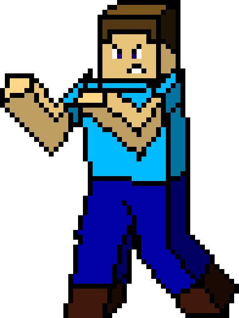 Minecraft Steve - Minecraft (490x650), Png Download