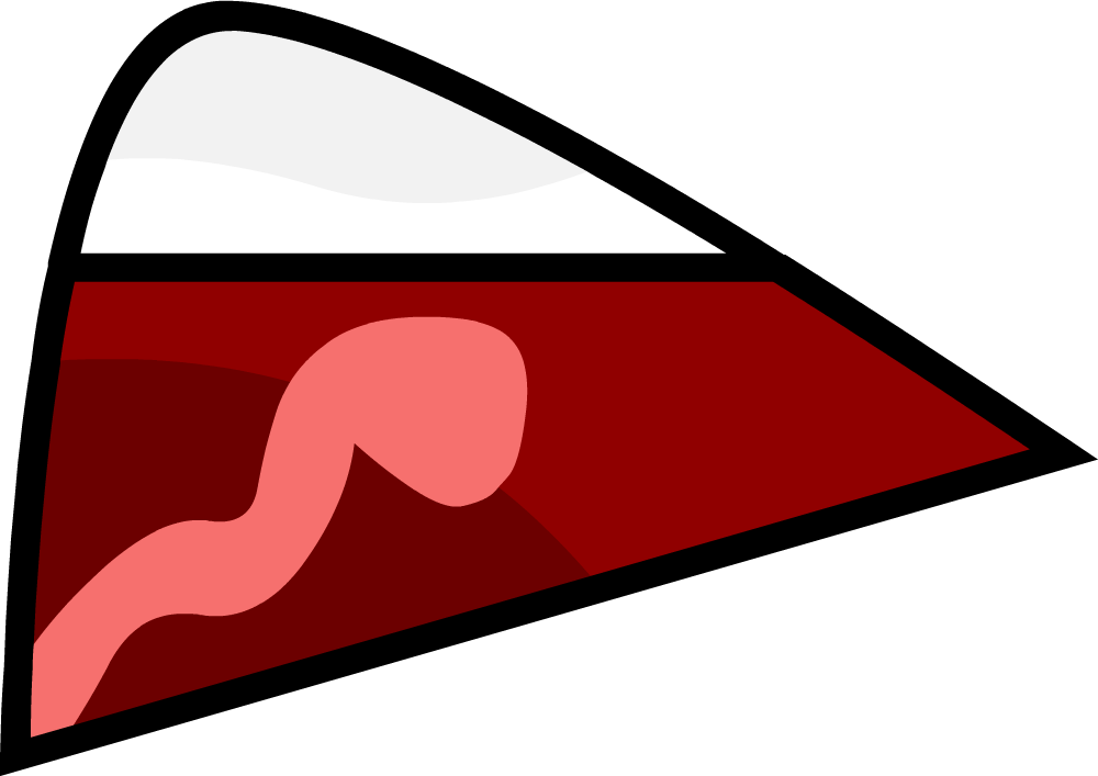 Dictionary Mouth - Bfdi Mouth Png (1000x707), Png Download