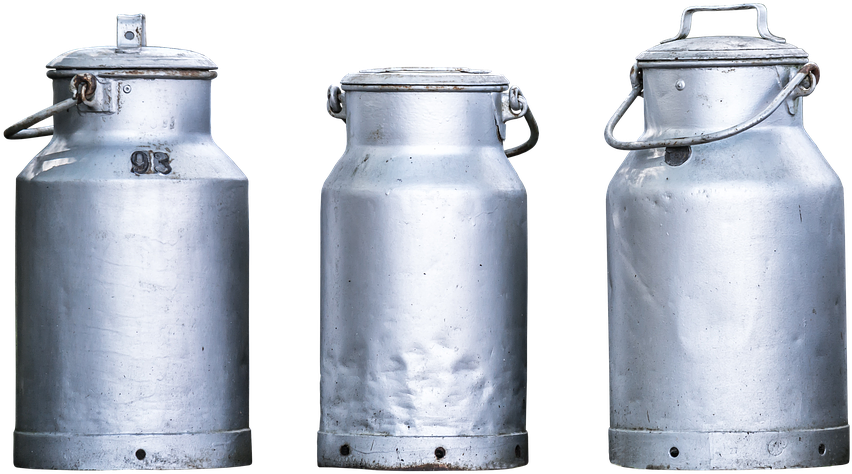 Milk Cans In Germany Journal: Take Notes, Write Down (606x340), Png Download