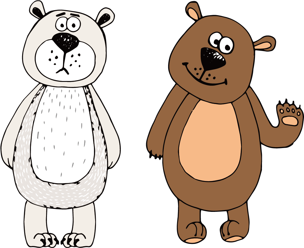 Brown Bear Grizzly Bear - Bear (1042x851), Png Download