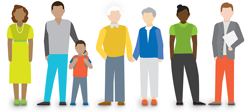 Graphic Of People - Graphics (800x365), Png Download