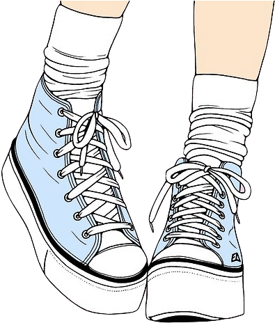 59 Images About Png On We Heart It - Blue Sneakers Pink Background (500x500), Png Download