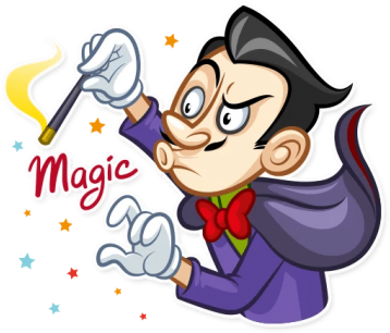 Magic Wizard Wiz Magician Conjuror Mage Charmer - Magician (360x360), Png Download