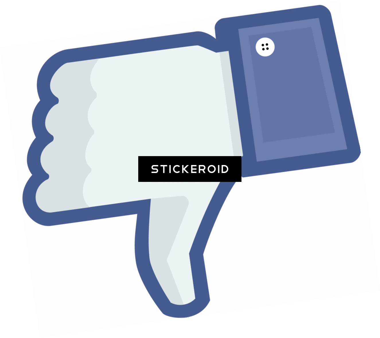 Thumb Down Dislike - Facebook (1325x1180), Png Download