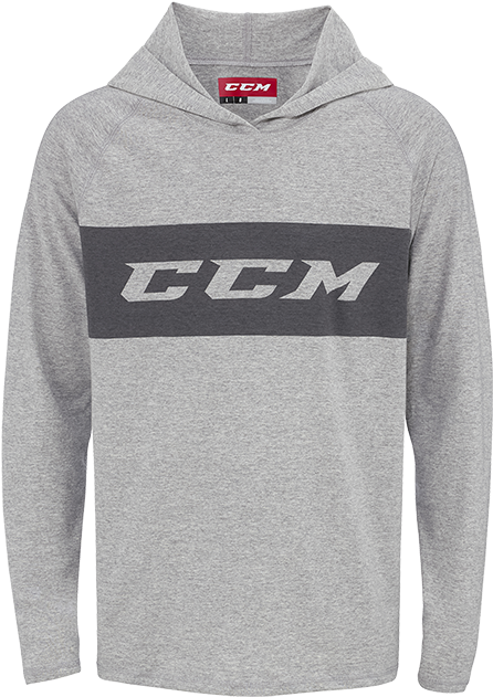 Campus Long Sleeve Hooded Tee - Ccm Hockey (508x781), Png Download