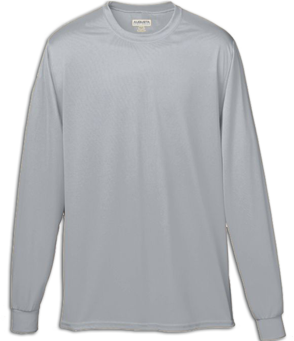 A788 Wicking Augusta Long Sleeve Shirt - Wool Long Sleeve Shirt Png (700x700), Png Download