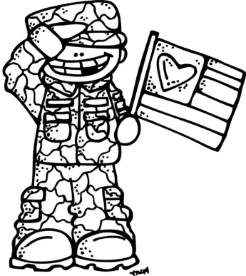 Free Memorial Day Clipart Black And White 8 Holiday - Veteran Clip Art Black And White (345x387), Png Download