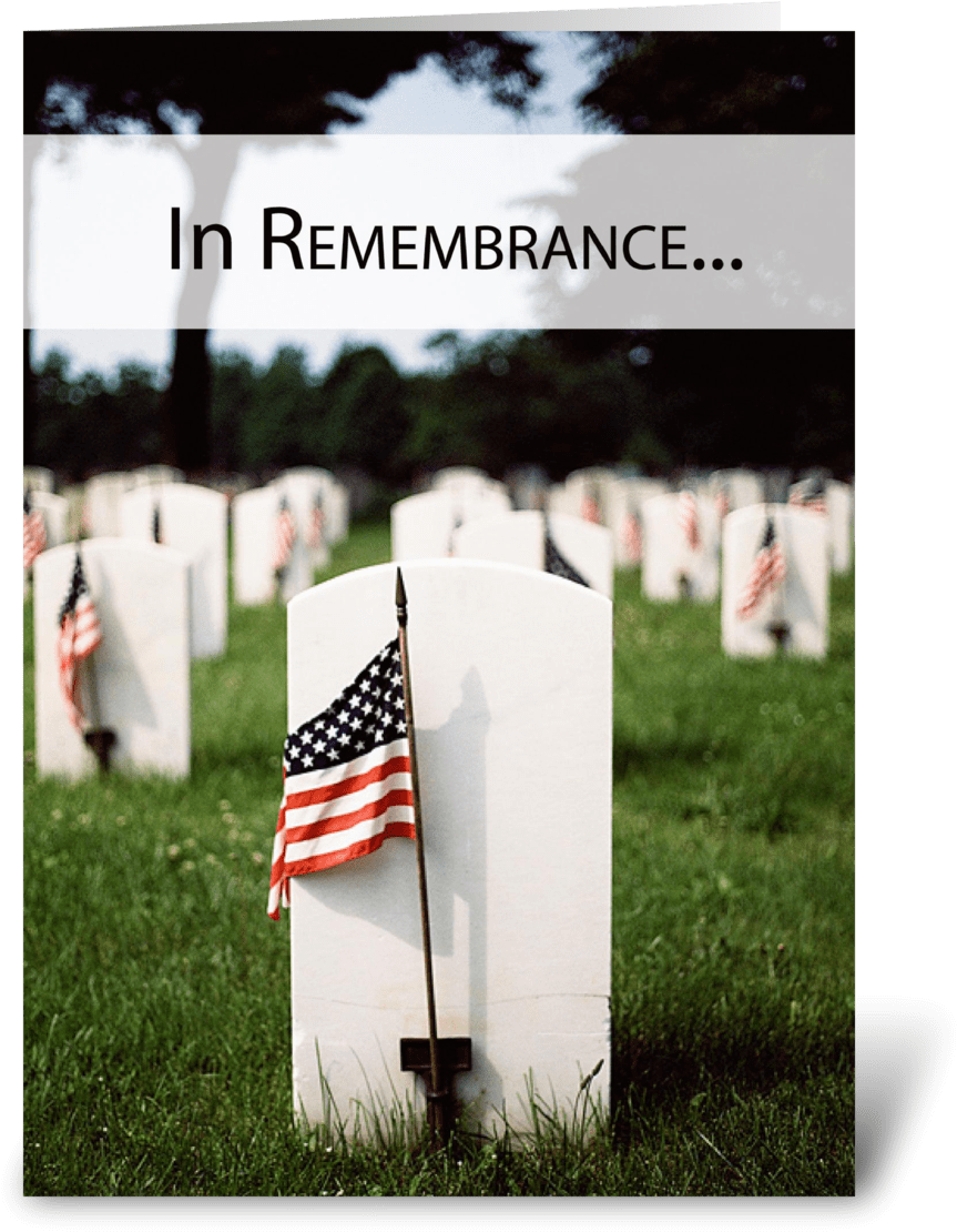 3446 Memorial Day Patriotic, Remembrance Greeting Card - Remembrance Memorial Day Card (350x396), Png Download