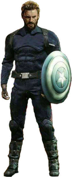 Marvel Avengers Infinity War - Avengers Infinity War Captain America Png (253x600), Png Download