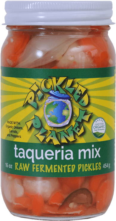 Click To Order - Pickled Planet Taqueria Mix Raw Fermented Pickles - (533x800), Png Download