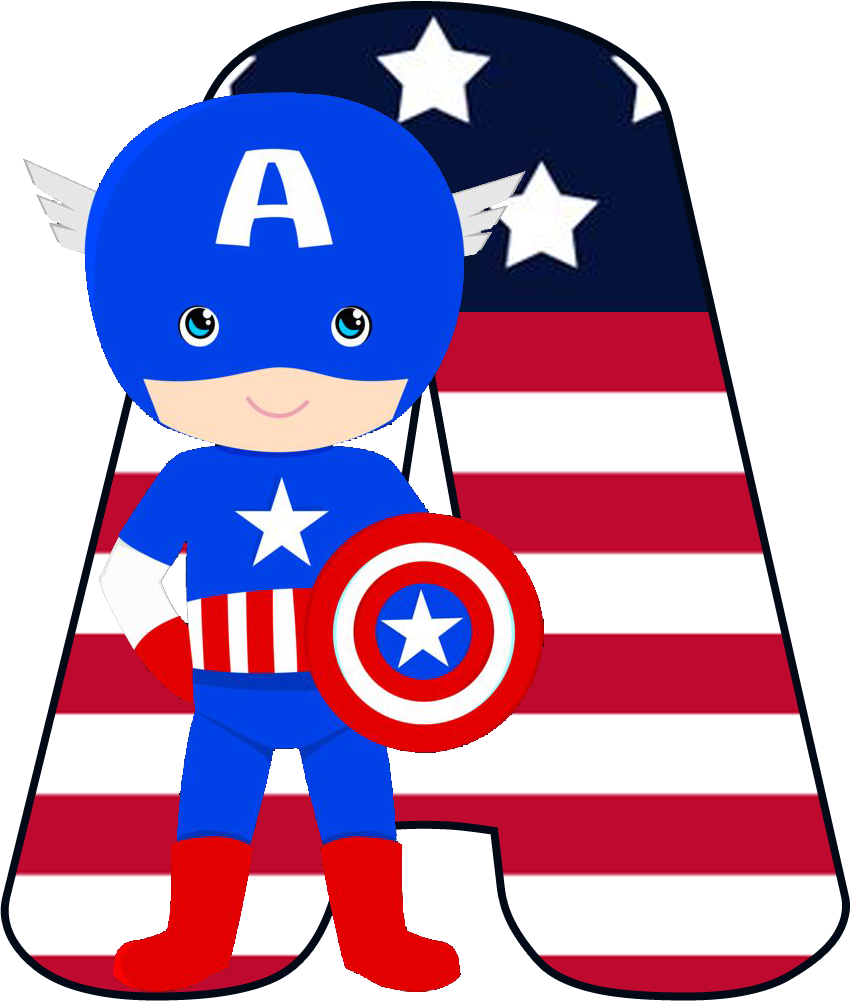Capitão America Cute Png - Convite Capitão America Para Imprimir (851x1001), Png Download