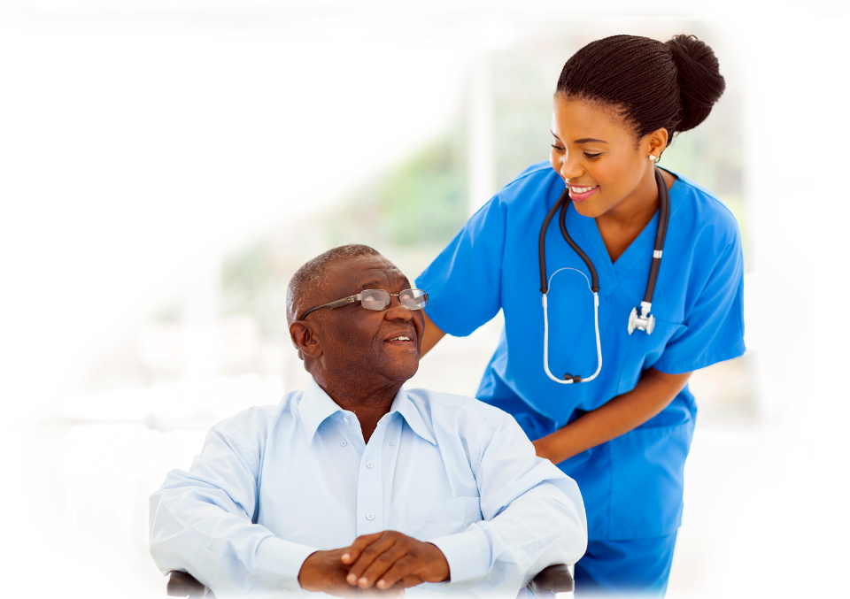 In Home Assessment By Registered Nurse 1 - Happy Nurse And Patient (960x677), Png Download