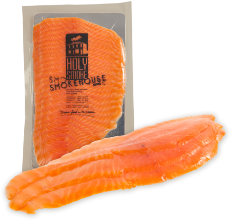 Cold Smoked Salmon - Hot Smoked Smoked Salmon Packaging (480x480), Png Download