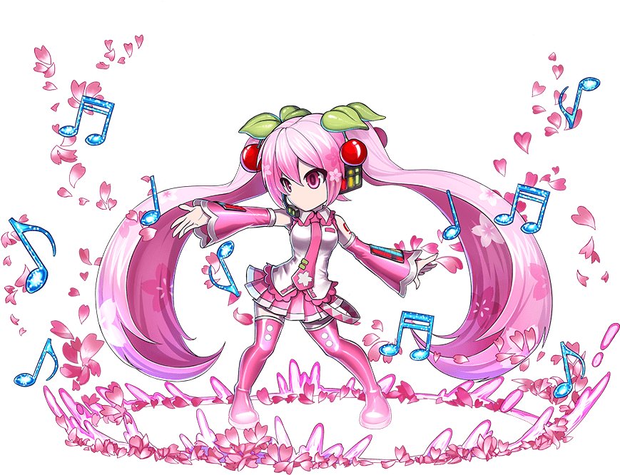 Sakura Miku 6* Version - Otaku (1023x708), Png Download