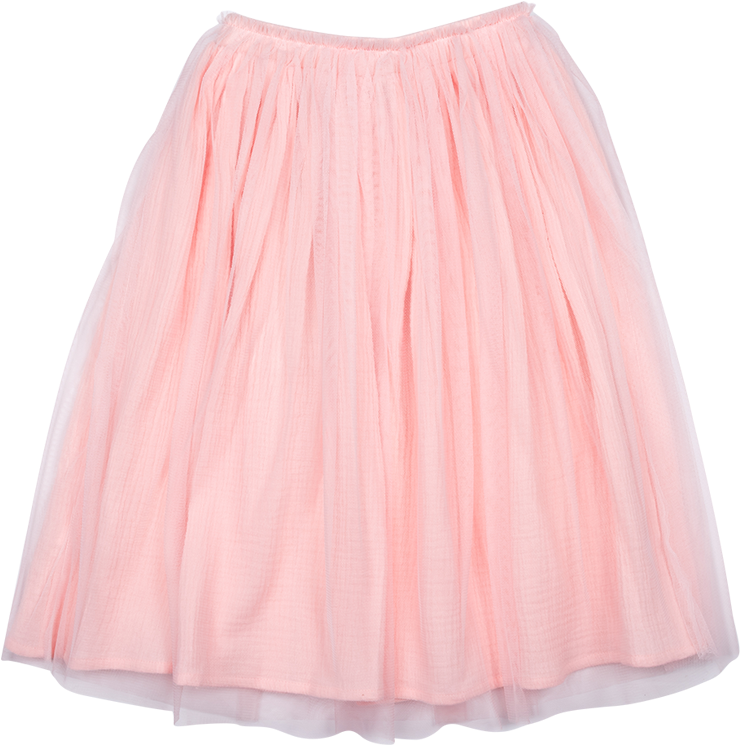 Rock Your Kid Tulle Overlay Skirt Pink - Rock Your Baby Tulle Overlay Skirt (1000x1000), Png Download