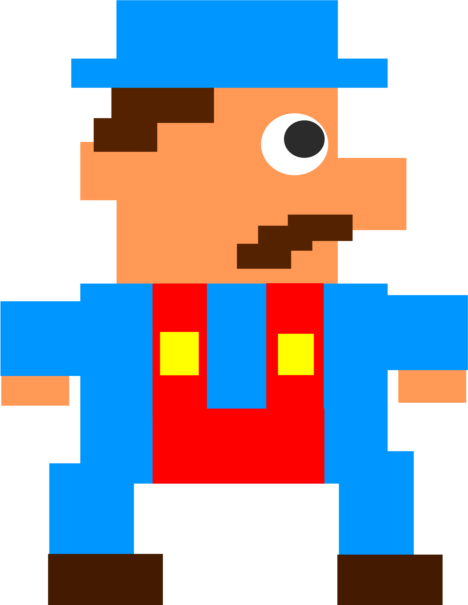 This Free Icons Png Design Of Pixel Guy - Pixel Guy Png (2123x2400), Png Download