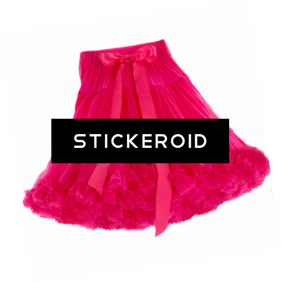 Skirt Pink - Miniskirt (569x570), Png Download