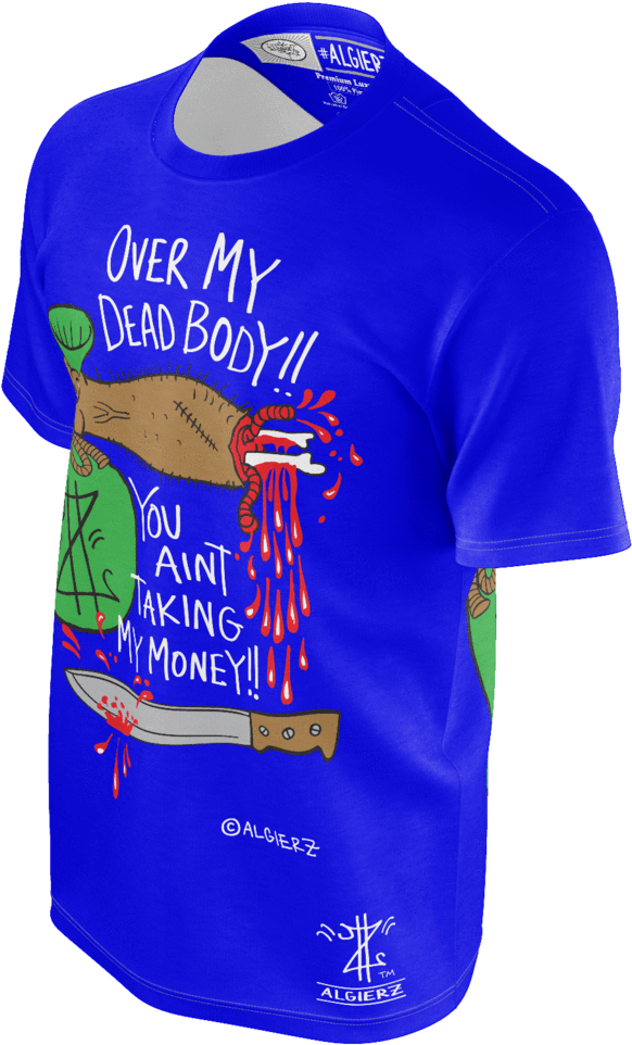 Over My Dead Body T-shirt, Royal Blue - T-shirt (1024x1024), Png Download