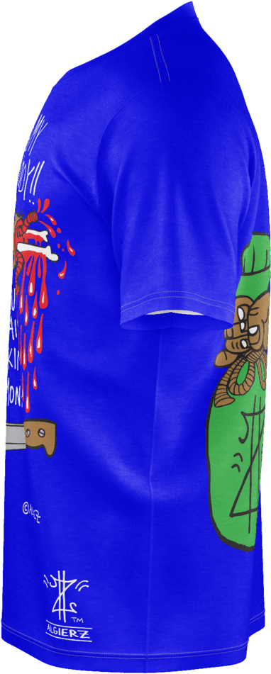 Over My Dead Body T-shirt, Royal Blue - Blue (1024x1024), Png Download