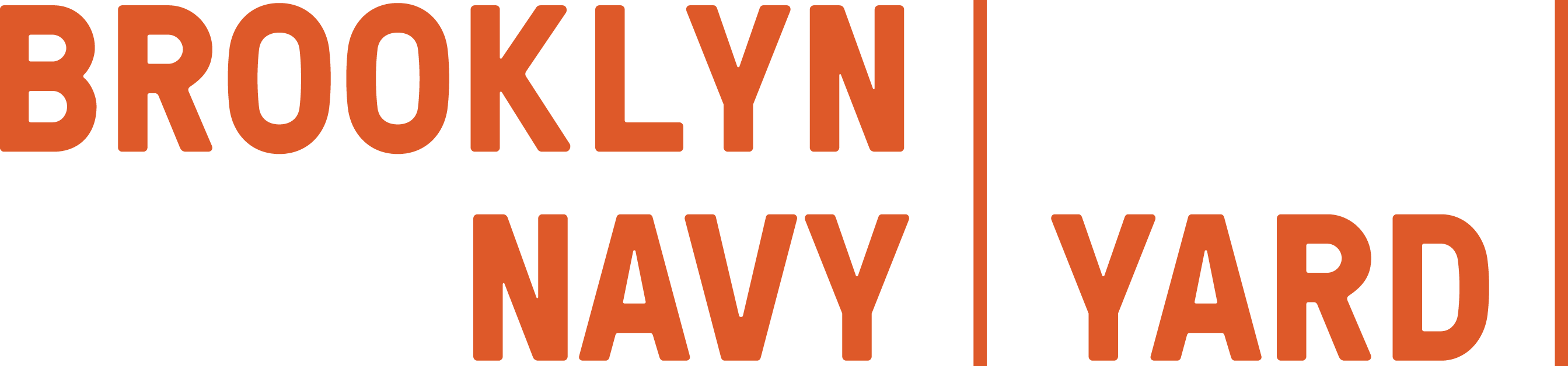 Brooklyn Navy Yard Logo (2687x628), Png Download