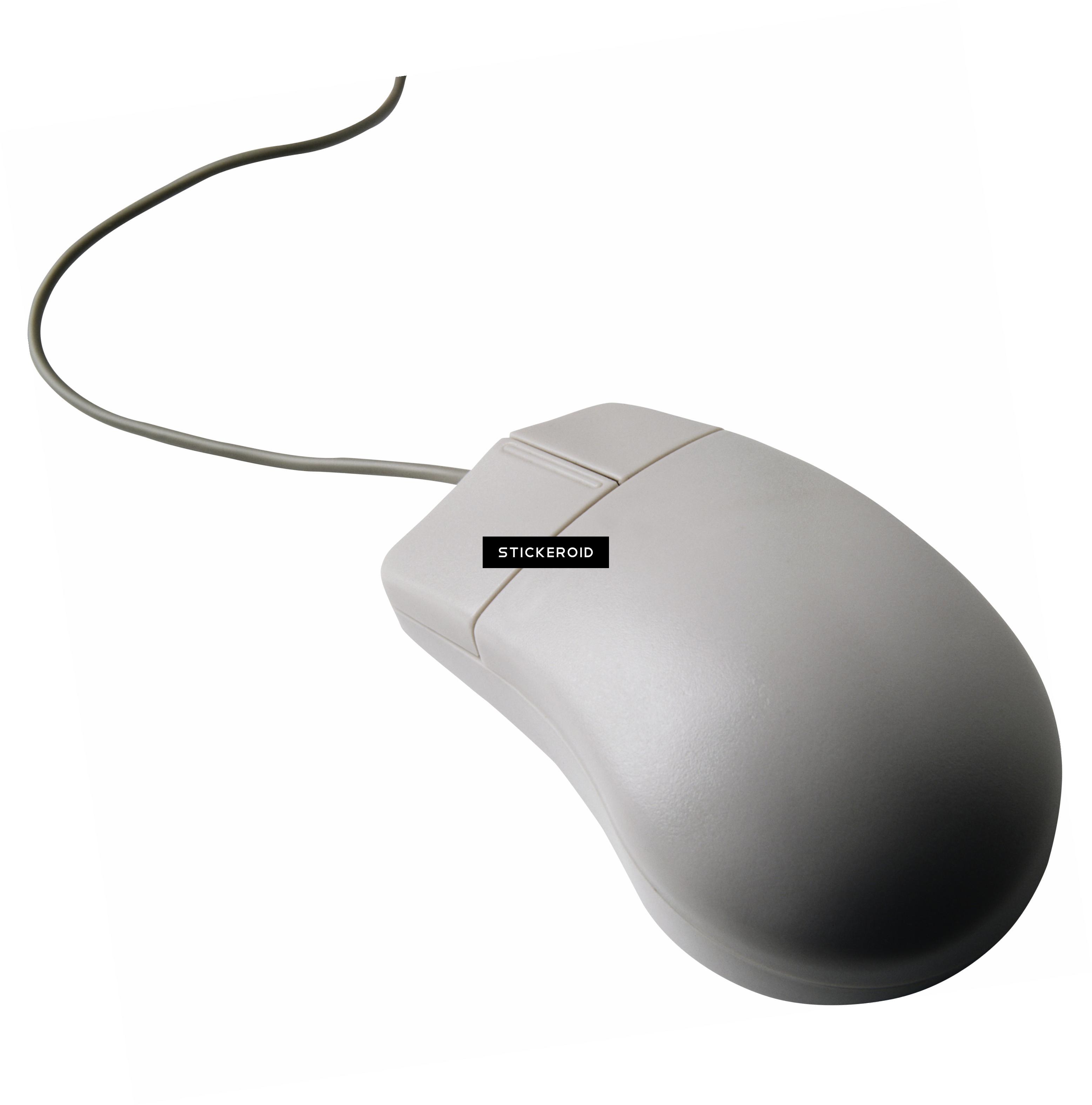 White Computer Mouse Pc - Mouse (3113x3151), Png Download