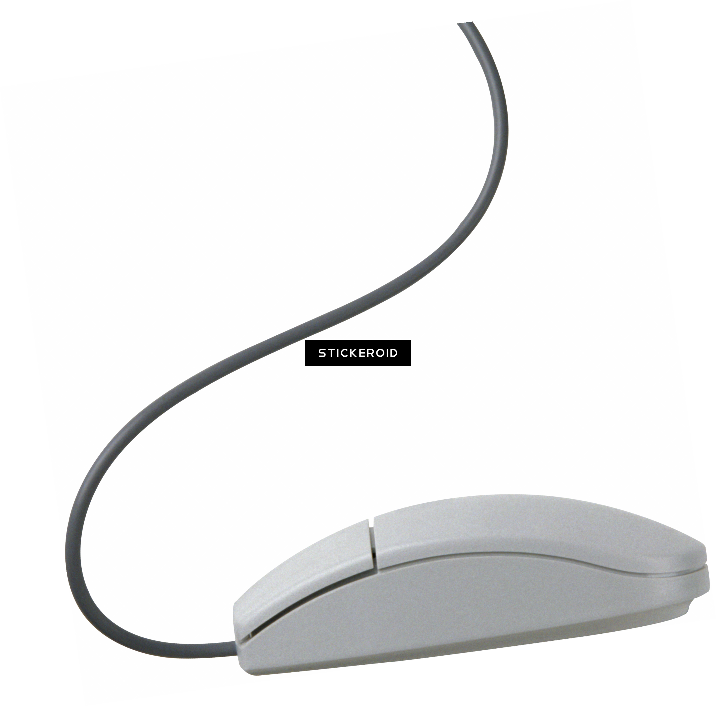 White Computer Mouse Pc - Headphones (2446x2411), Png Download