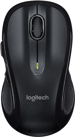 Wireless Mouse M510 - Logitech M510 Advanced Wireless Mouse (blue) (652x560), Png Download