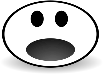 Coloring Trend Medium Size Surprise Surprised Face - Surprised Face Clipart Black And White (476x333), Png Download