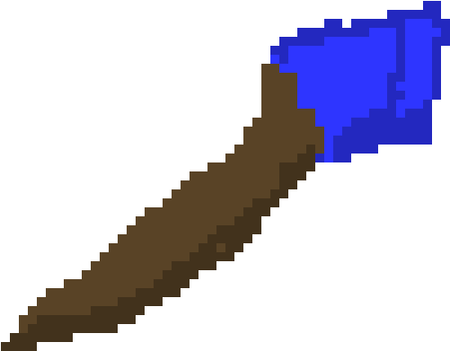 Sapphire Wand - Pixel Art (500x400), Png Download