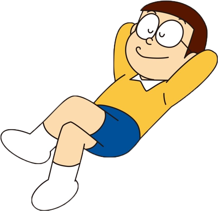 Doraemon - Cartoon Sitting Png (900x891), Png Download